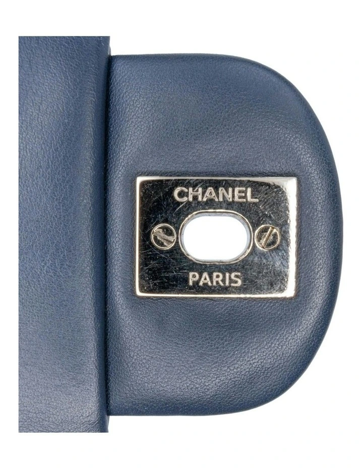 Mini Square Classic Chevron Patent Flap Crossbody Bag with Chain Strap Pre-Loved image 7