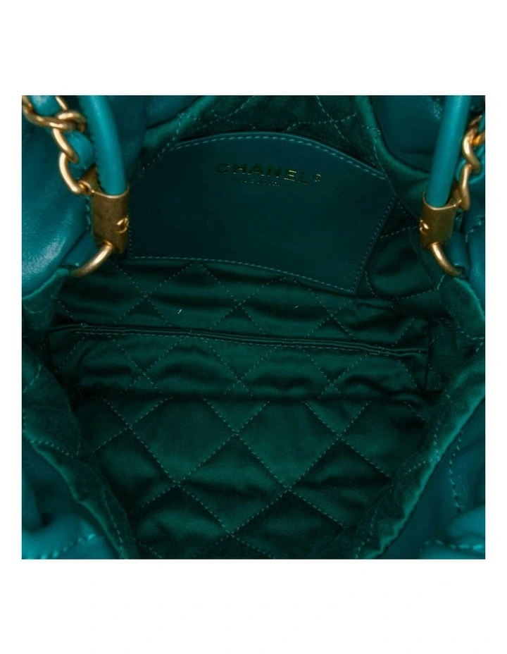 Quilted Leather Mini Handbag with Chain Straps Pre-Loved image 4