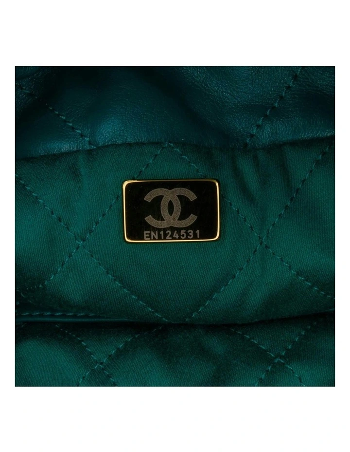 Quilted Leather Mini Handbag with Chain Straps Pre-Loved image 6