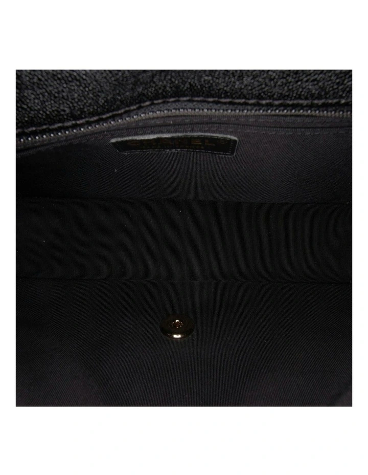 Quilted Caviar Leather Single Flap Shoulder Bag Pre-Loved image 4