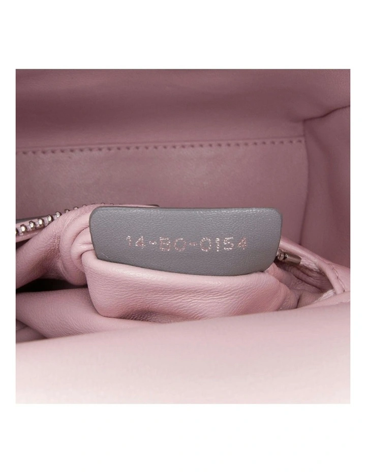 Mini Tricolor Lambskin Cannage Quilted Leather Bag with Detachable Strap Pre-Loved image 6