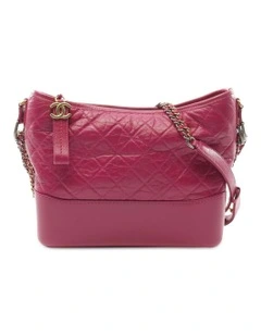 Quilted Leather Hobo Bag Pre-Loved