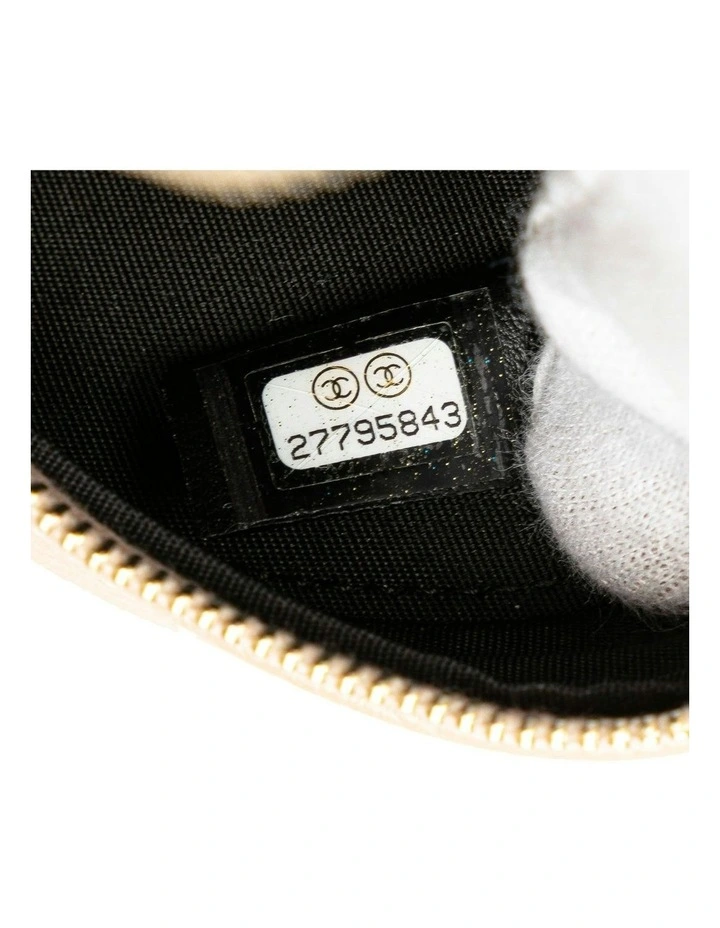 Caviar Quilted Leather Crossbody Bag with Chain Strap Pre-Loved image 6