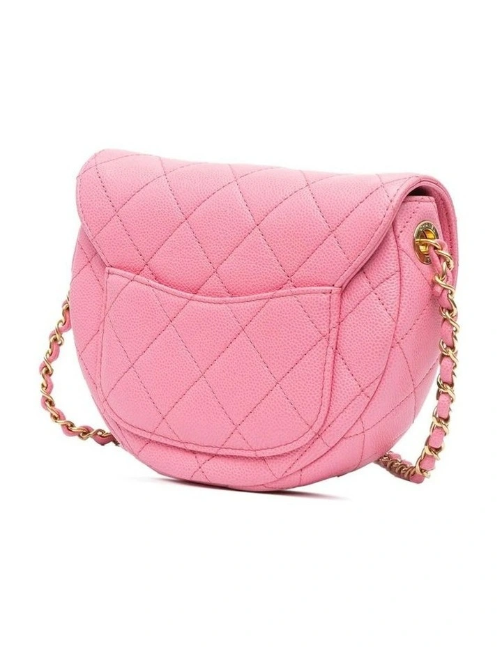 Mini Quilted Leather Flap Bag with Chain Strap Pre-Loved image 2