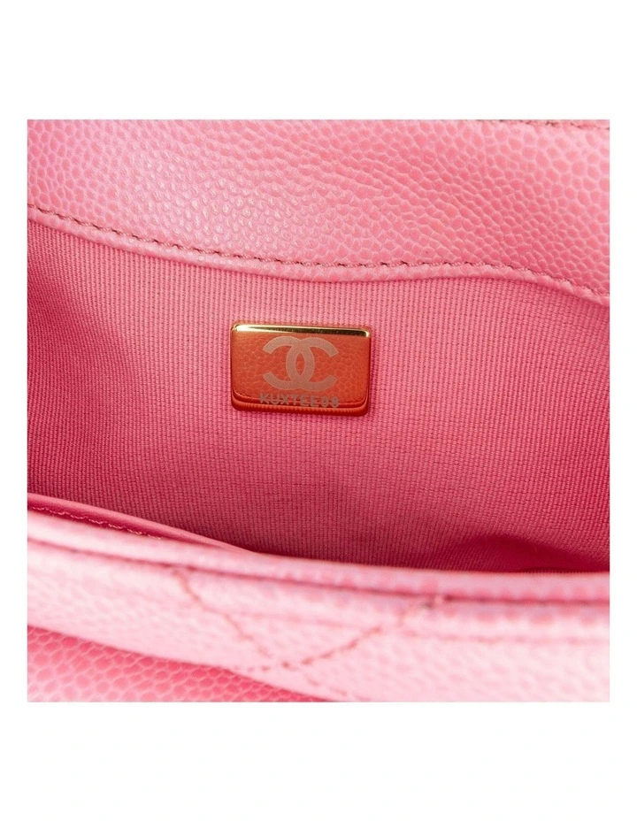 Mini Quilted Leather Flap Bag with Chain Strap Pre-Loved image 5