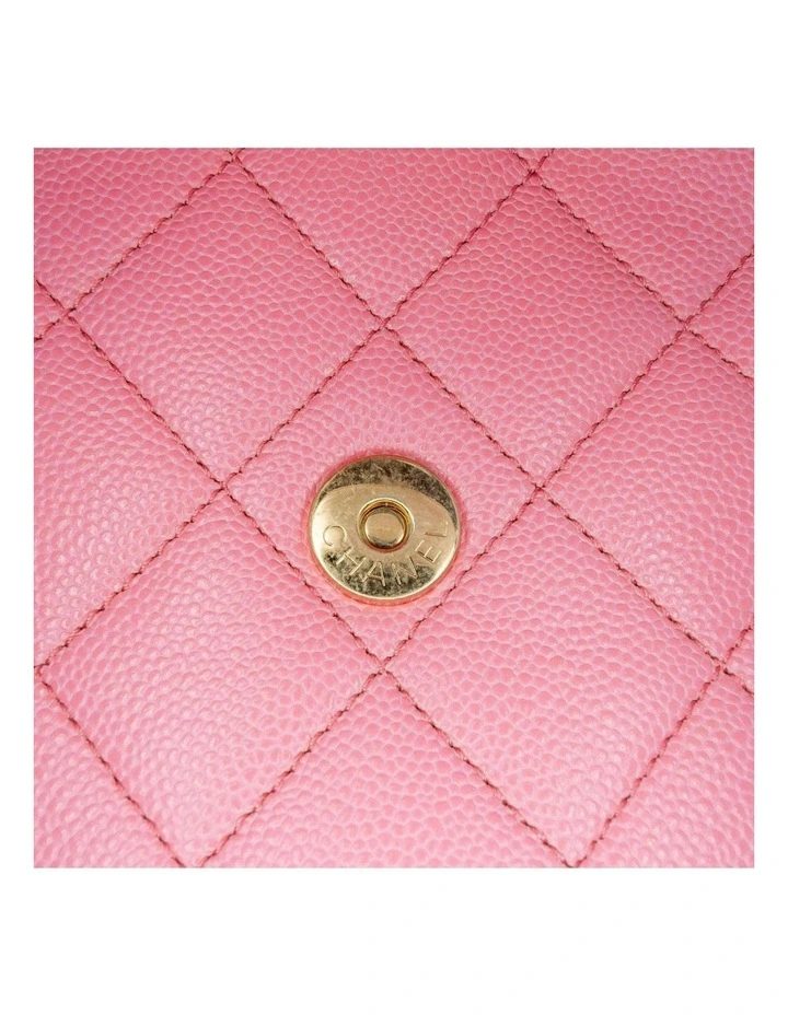 Mini Quilted Leather Flap Bag with Chain Strap Pre-Loved image 6