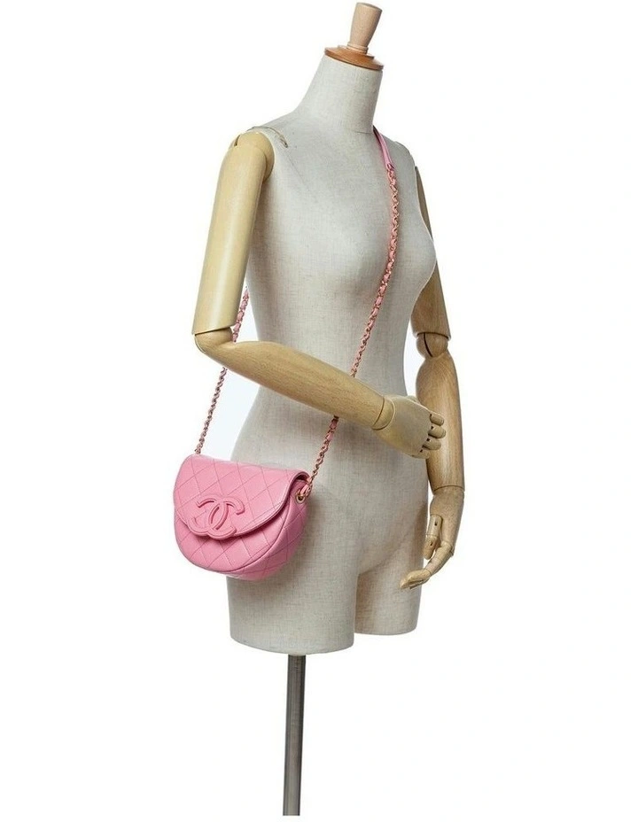 Mini Quilted Leather Flap Bag with Chain Strap Pre-Loved image 7