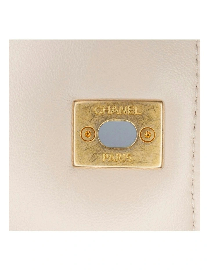 Quilted Lambskin Flap Bag with Chain Strap and CC Turn Lock Closure Pre-Loved image 7