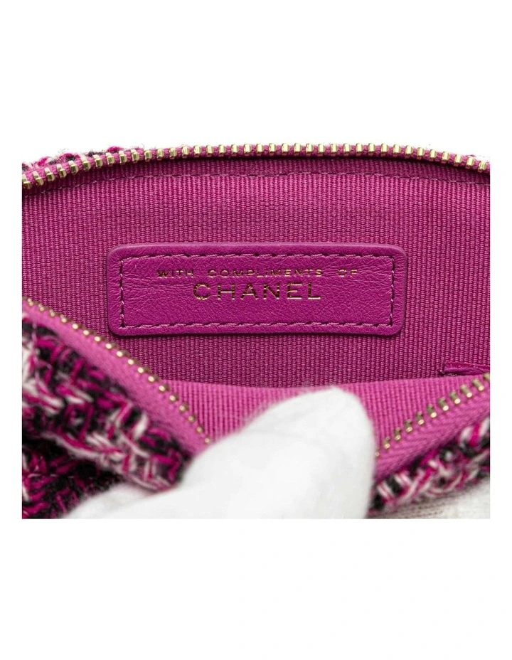 Tweed Houndstooth Clutch with Chain Strap Pre-Loved image 5