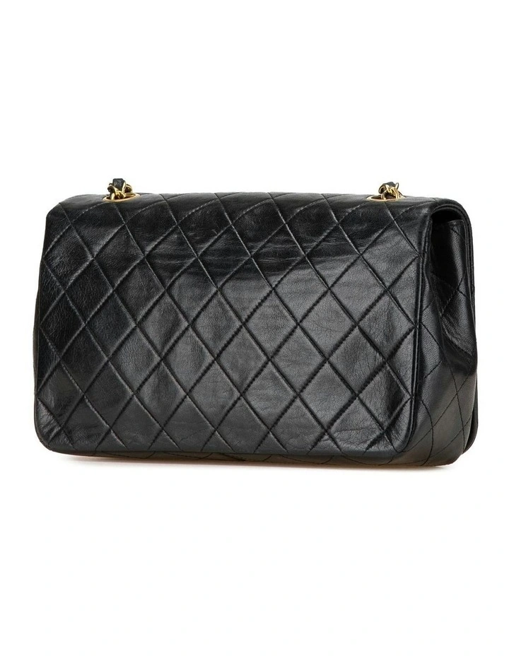 Quilted Lambskin Full Flap Crossbody Bag with Chain Strap Pre-Loved image 2