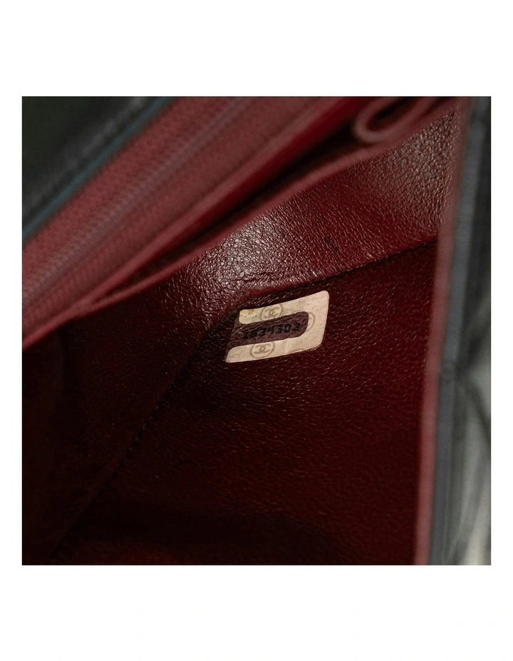 Quilted Lambskin Full Flap Crossbody Bag with Chain Strap Pre-Loved image 6