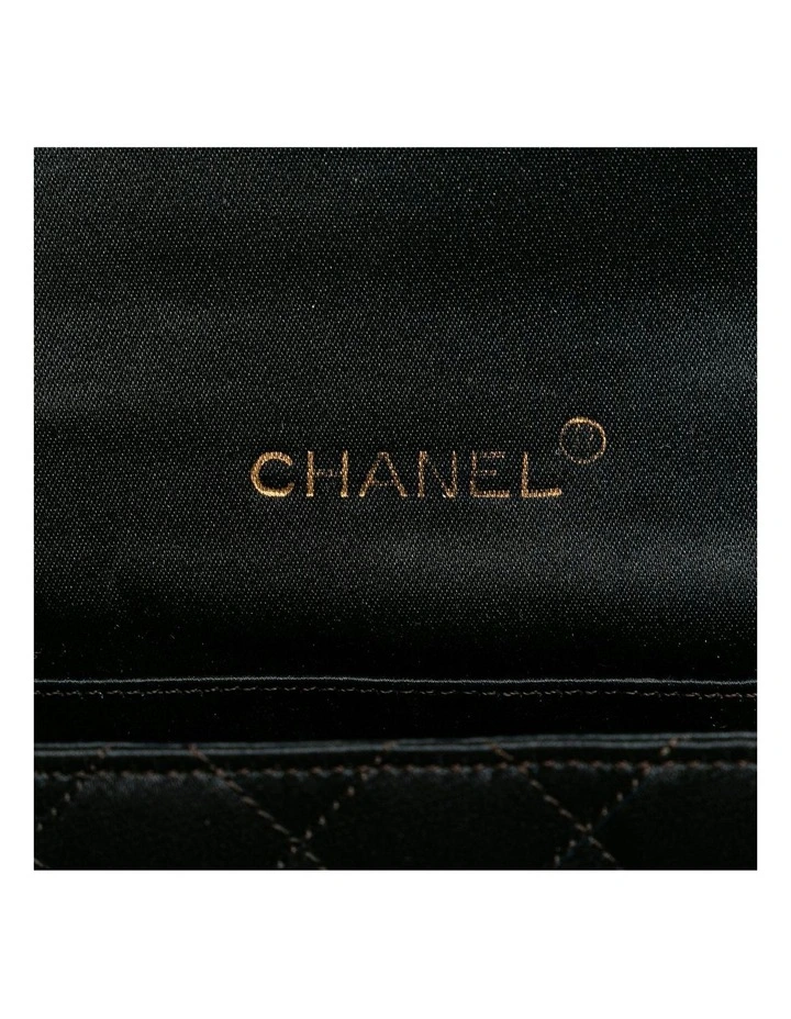 Mini Rectangular Quilted Satin Flap Bag with Chain Strap Pre-Loved image 5
