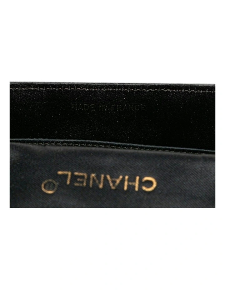 Mini Rectangular Quilted Satin Flap Bag with Chain Strap Pre-Loved image 6