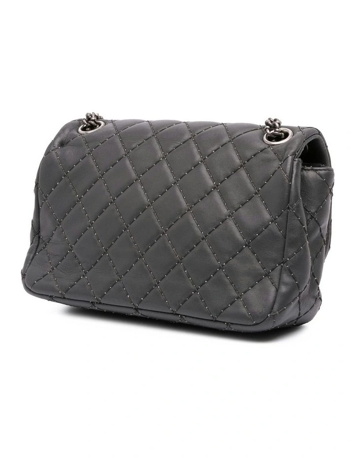 Quilted Lambskin Leather Shoulder Bag with Chain Strap and Turn-Lock Closure Pre-Loved image 2