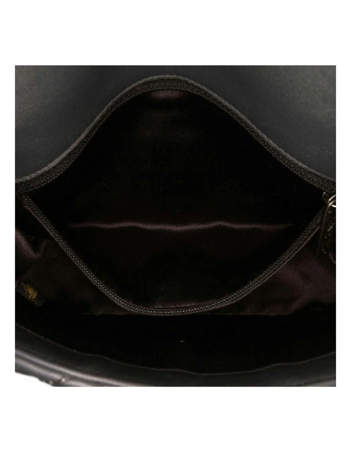 Quilted Lambskin Leather Shoulder Bag with Chain Strap and Turn-Lock Closure Pre-Loved image 5