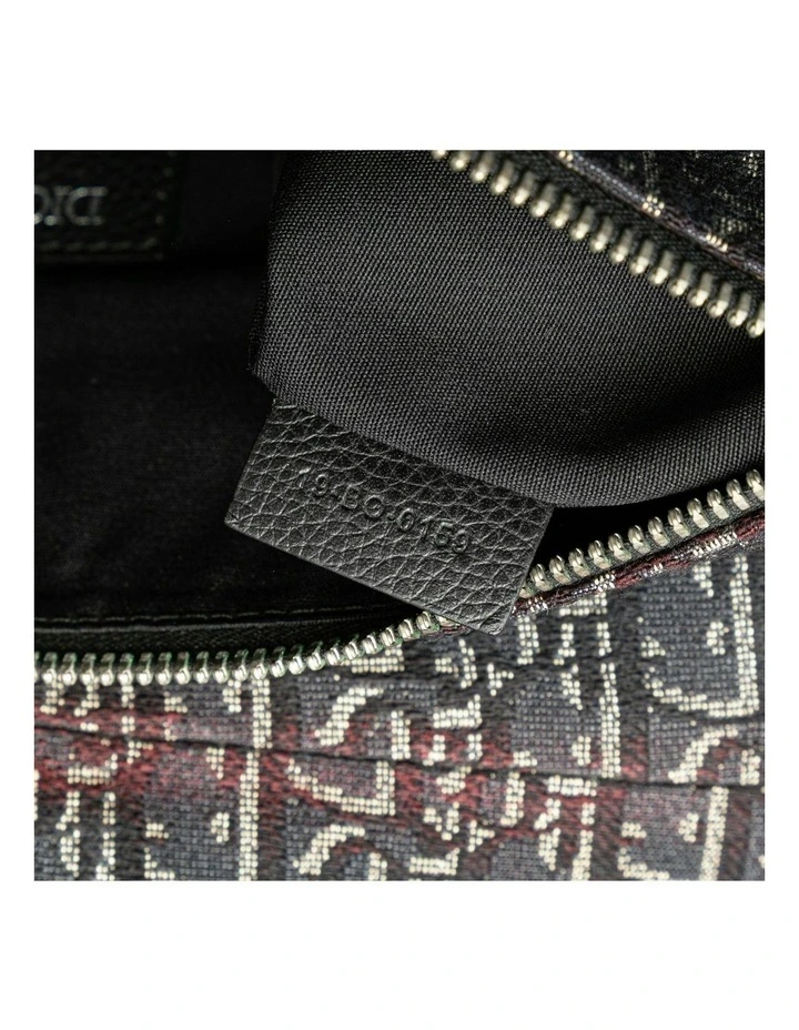 Oblique Canvas Saddle Crossbody Bag with Adjustable Strap and Magnetic Closure Pre-Loved image 6