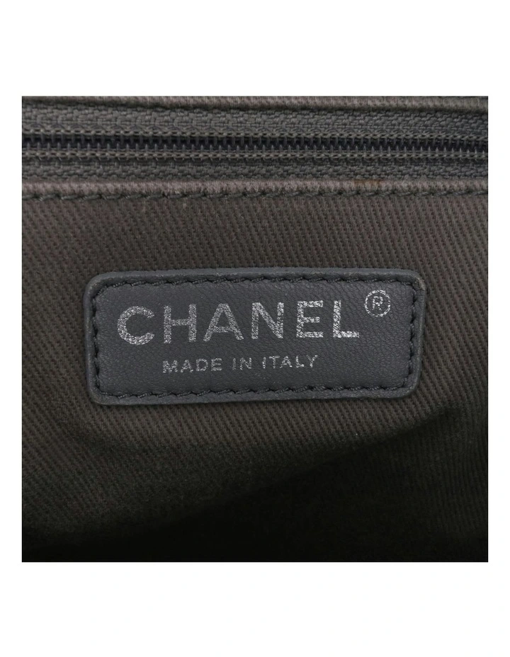 Quilted Iridescent Calfskin Relax CC Satchel with Chain Strap and Multiple Pockets Pre-Loved image 7