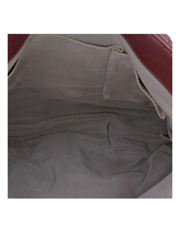 Quilted Calfskin Coco Pleats Flap Shoulder Bag Pre-Loved image 4