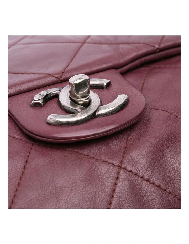 Quilted Calfskin Coco Pleats Flap Shoulder Bag Pre-Loved image 7