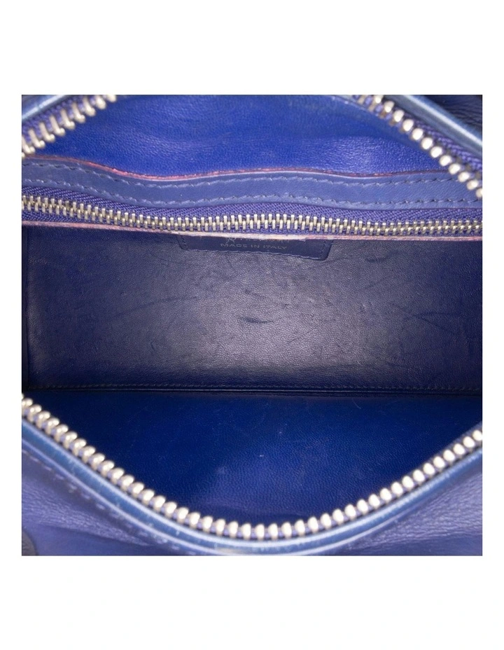 Medium Ultra Matte Calfskin Embossed Cannage Handbag with Detachable Strap Pre-Loved image 4