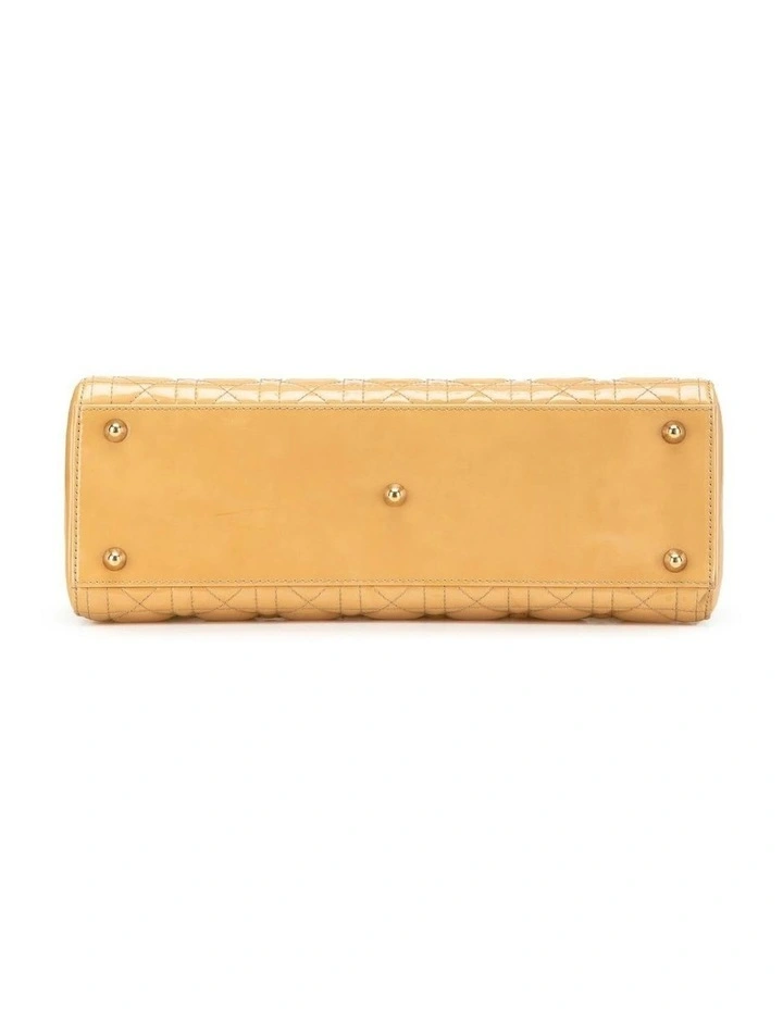 Large Patent Cannage Bag with Detachable Strap and Zip Closure Pre-Loved image 3