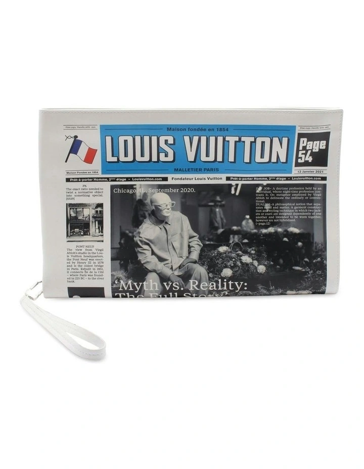Louis Vuitton Leather Everyday LV Newspaper Pouch Pre-Loved (Azura Fashion Group ABN 30 617 598 651) image 1