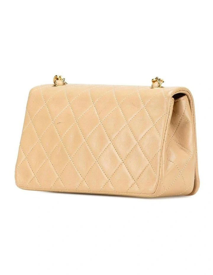 Mini Rectangular Quilted Lambskin Crossbody Bag with Chain Strap Pre-Loved image 2