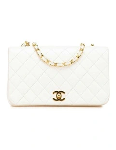 Quilted Lambskin Crossbody Bag with Chain Strap and CC Lock Pre-Loved