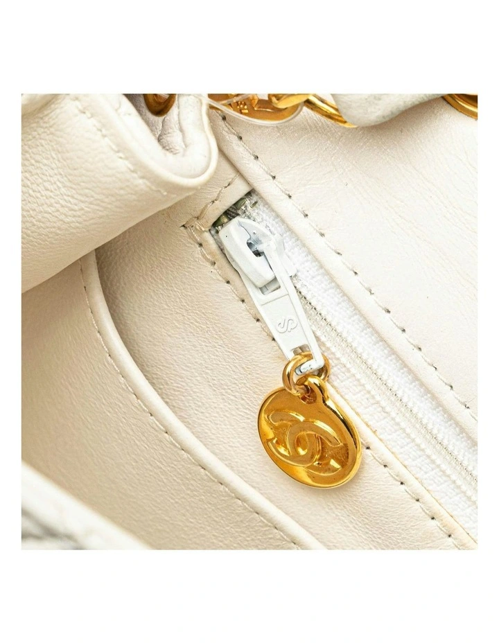 Quilted Lambskin Crossbody Bag with Chain Strap and CC Lock Pre-Loved image 5