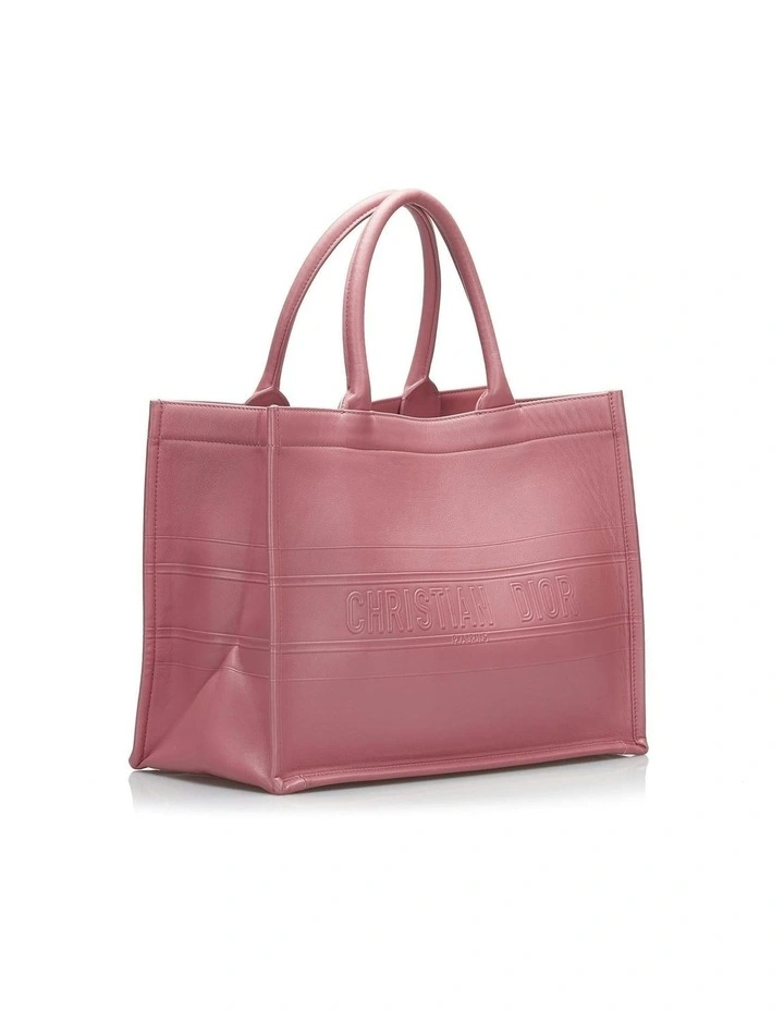 Embossed Leather Tote Bag Pre-Loved image 2