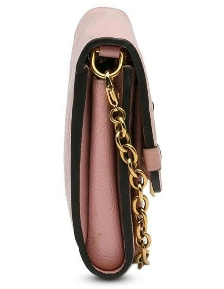 Vavin Wallet on Chain Leather Shoulder Bag in Pink image 4