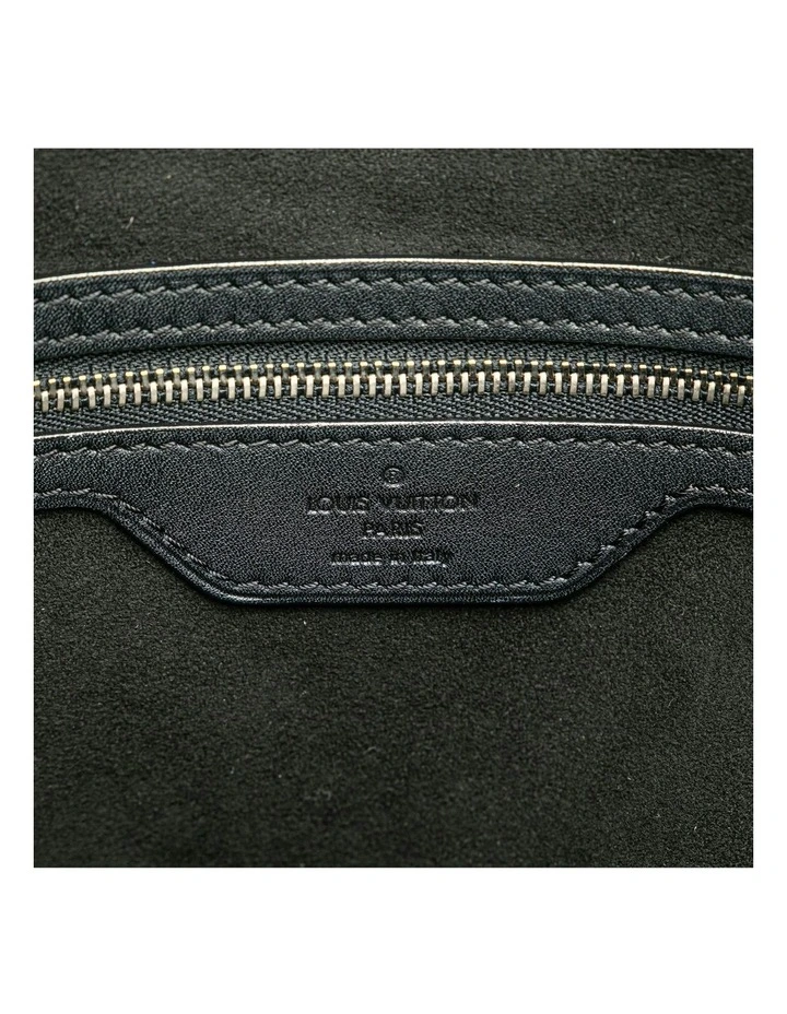 Pre-owned Embossed Leather Tote Bag Pre-Loved (Azura Fashion Group ABN 30 617 598 651) in Black image 5