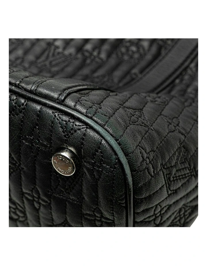 Pre-owned Embossed Leather Tote Bag Pre-Loved (Azura Fashion Group ABN 30 617 598 651) in Black image 7
