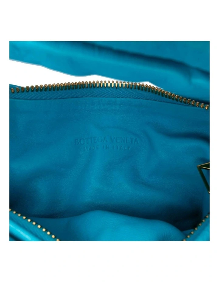 Bottega Veneta Mini Jodie Knot Handle Leather Pre-Loved Bag in Blue image 5