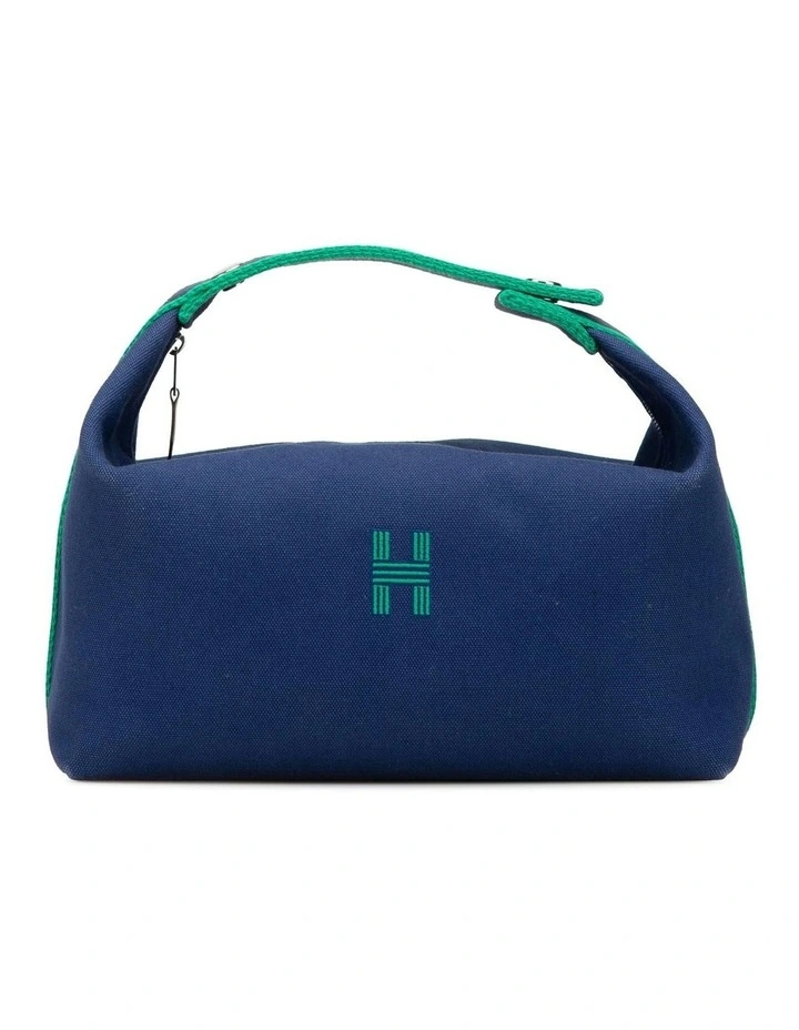 Bride-A-Brac Canvas Pre-Loved Vanity Bag in Blue image 1