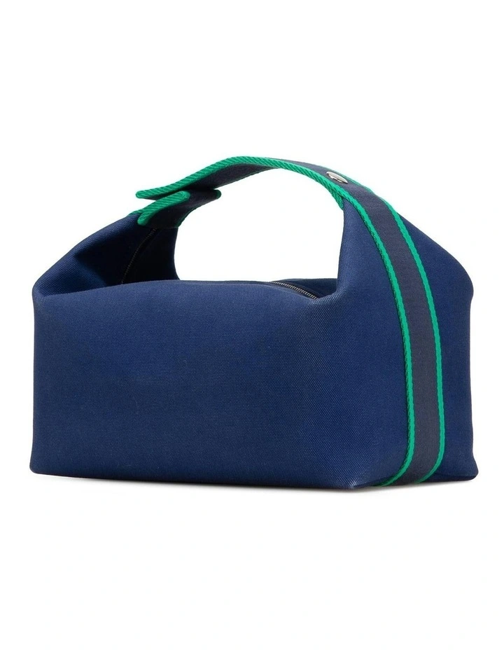 Bride-A-Brac Canvas Pre-Loved Vanity Bag in Blue image 2