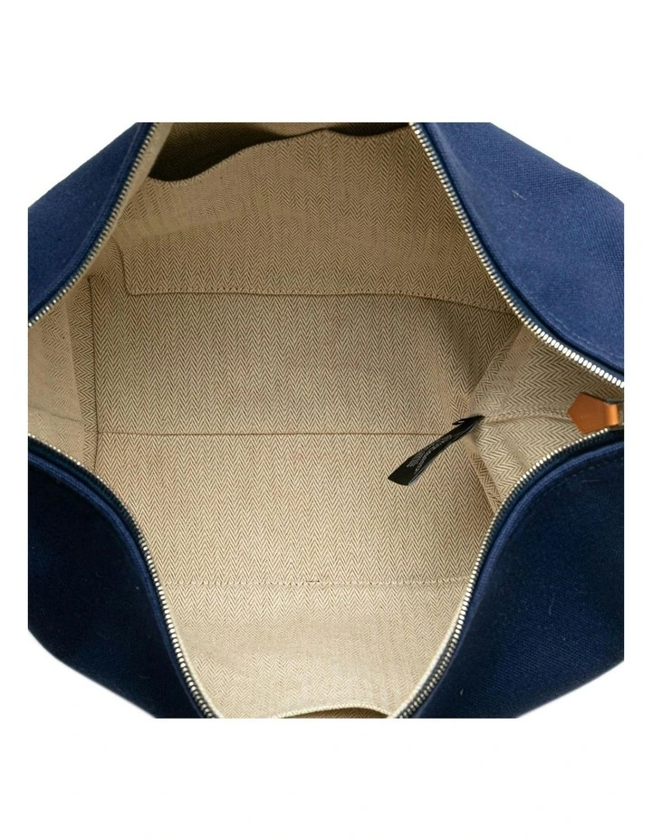 Bride-A-Brac Canvas Pre-Loved Vanity Bag in Blue image 4