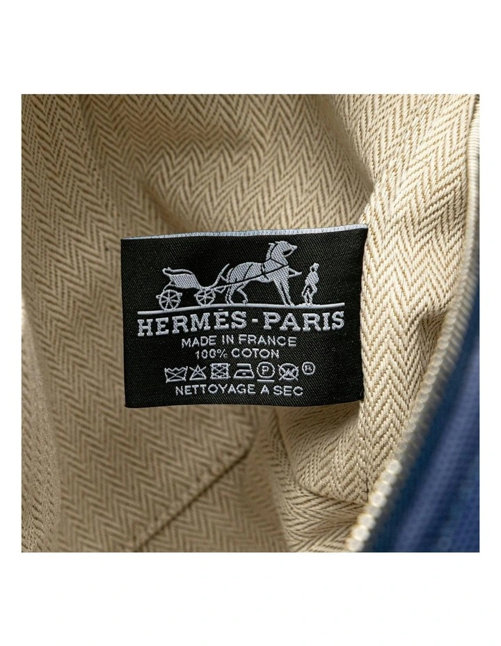 Bride-A-Brac Canvas Pre-Loved Vanity Bag in Blue image 5