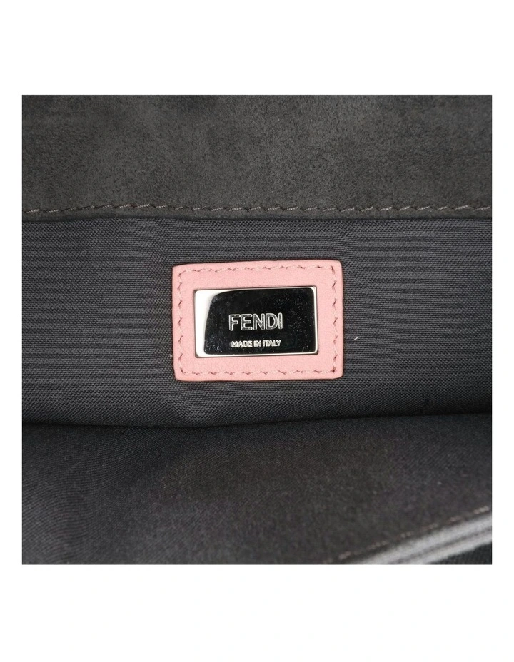 3Baguette Rectangular Shoulder Bag with Flap Closure and Metallic Detailing Pre-Loved in Pink image 5