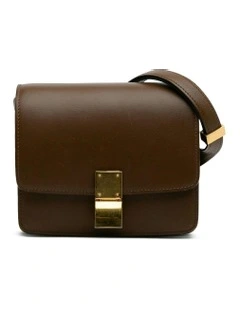 Celine Timeless Classic Box Pre-Loved Shoulder Bag in Brown