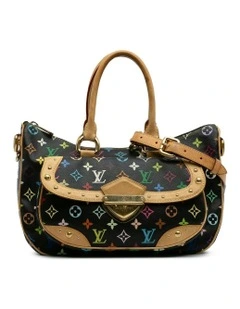 Rita Printed Leather Pre-Loved Satchel in Multi