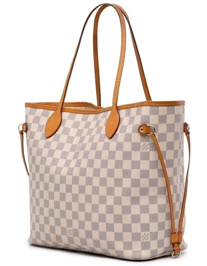 Louis Vuitton Neverfull Checkered Pre-Loved MM Tote Bag in Multi image 2