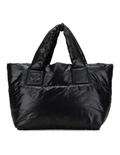 Chanel Coco Cocoon Handle Pre-Loved Tote Bag in Black