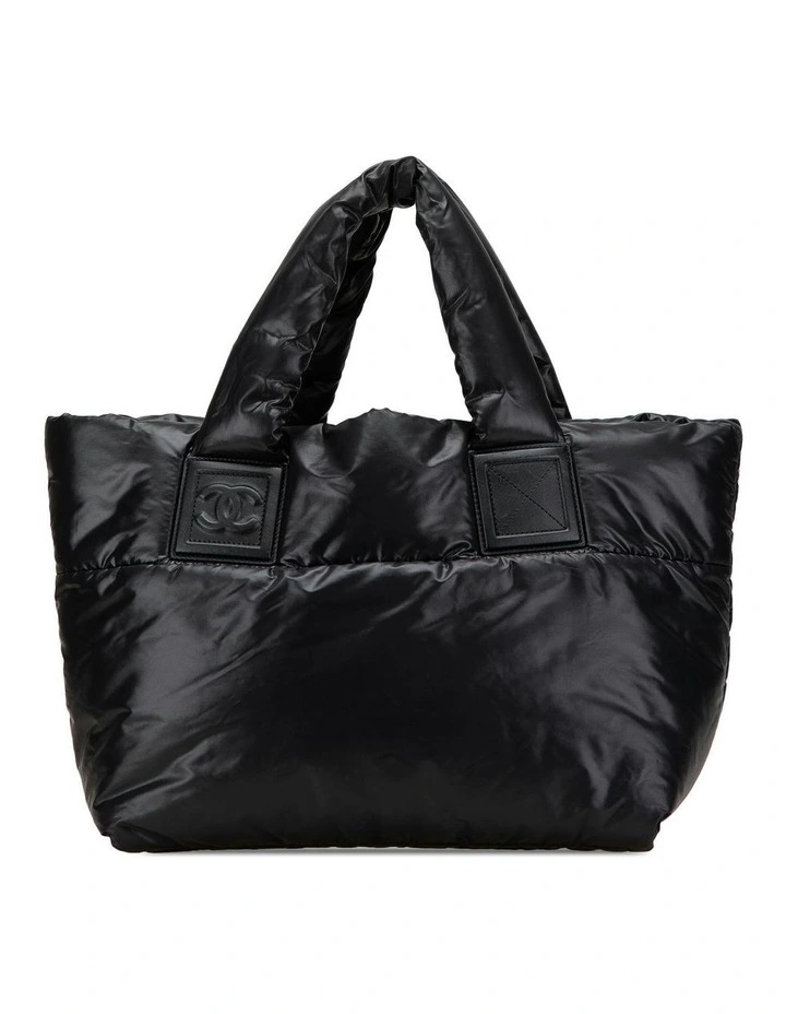 Chanel Coco Cocoon Handle Pre-Loved Tote Bag in Black image 1