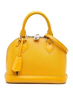 Louis Vuitton Alma BB Structured Pre-Loved Leather Top Bag in Yellow (Azura Fashion Group ABN 30 617 598 651)