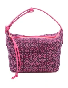 Pre-Loved Loewe Printed Pattern Shoulder Bag in Pink