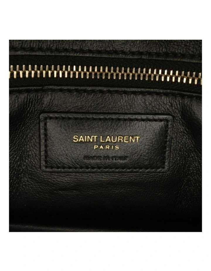 Quilted Leather Pre-Loved Shoulder Bag in Black image 5