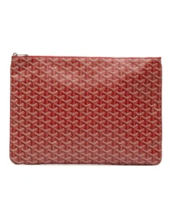 Goyard Senat GM Printed Pouch Pre-Loved (Azura Fashion Group ABN 30 617 598 651) in Red
