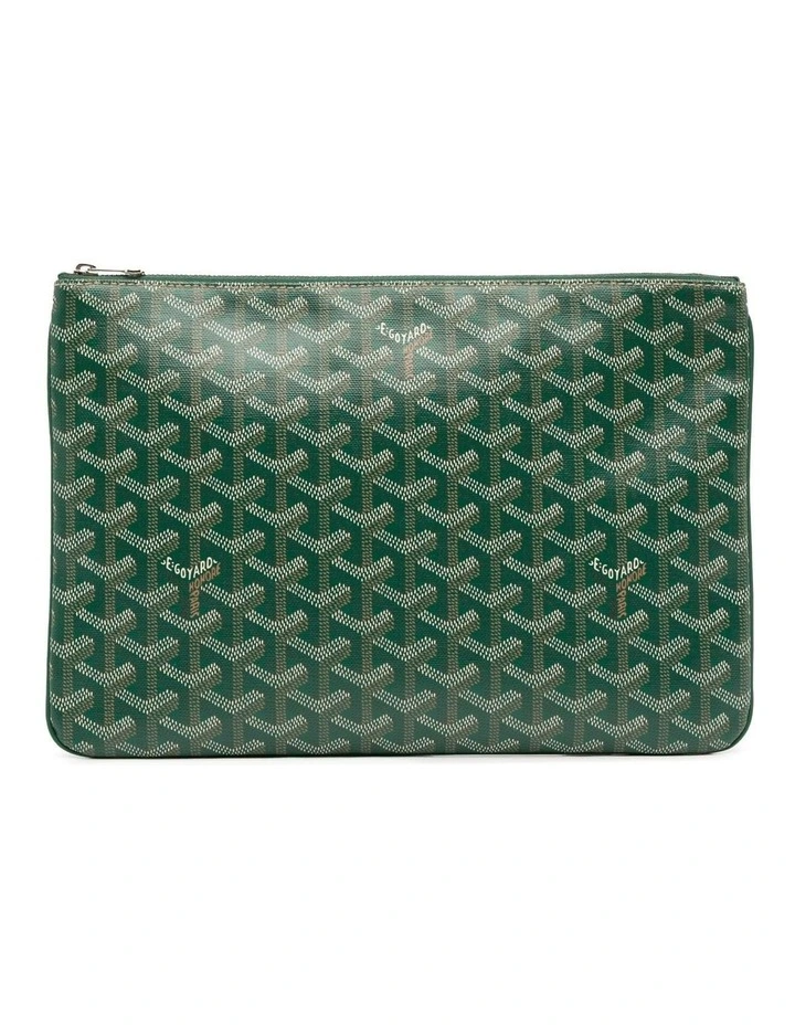 Goyard Senat Zip Top Pouch Pre-Loved (Azura Fashion Group ABN 30 617 598 651) in Green image 1