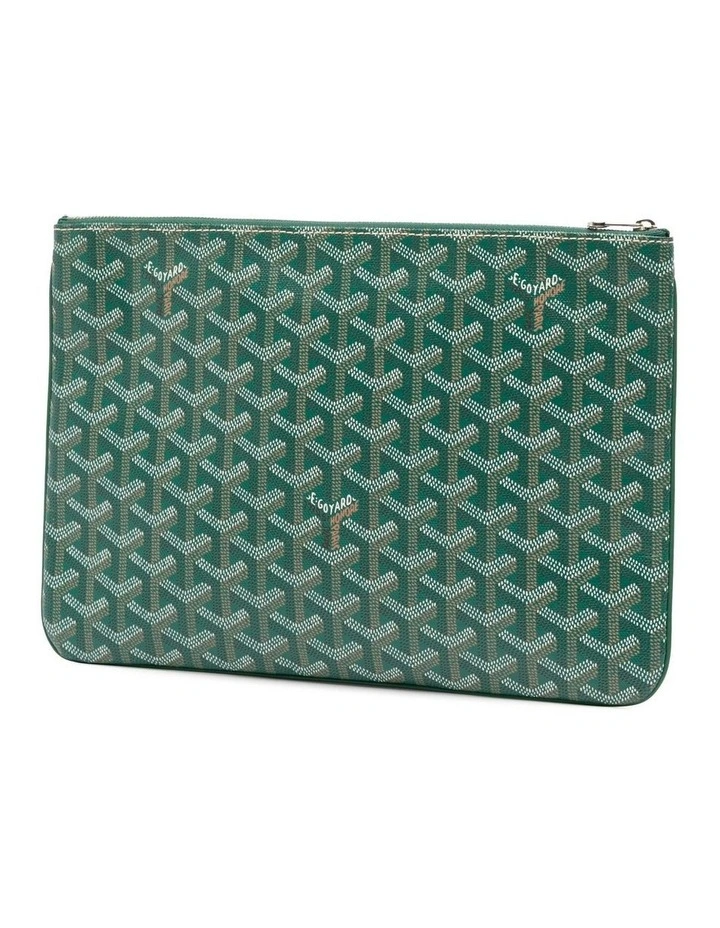 Goyard Senat MM Printed Zip Pouch Pre-Loved (Azura Fashion Group ABN 30 617 598 651) in Green image 2